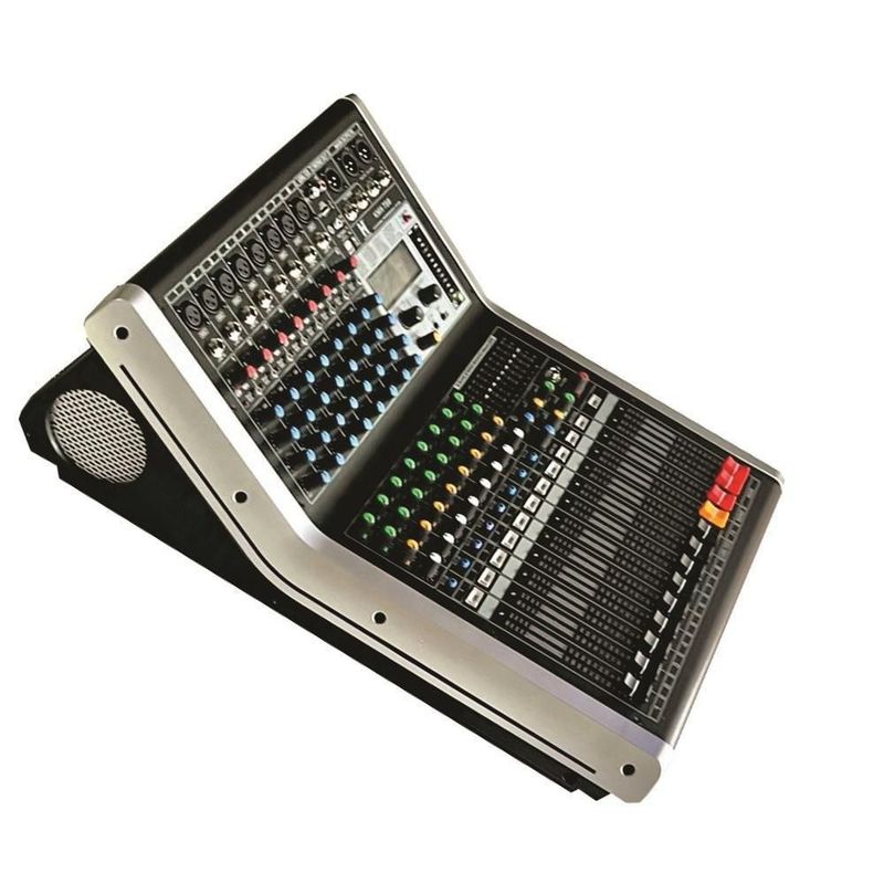 Mezcladora amplificada 8 canales usb bluetooth efectos kmx-ts8