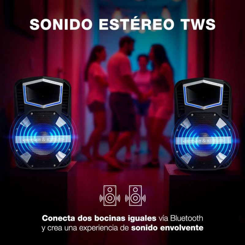 Bocina Kempler Strauss Boom 8'' Recargable