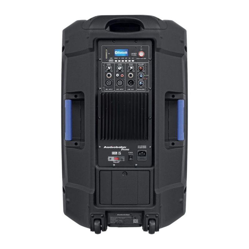Bocina Profesional Audiobahn 15" 500W Bluetooth DSP USB SD Radio FM IRON15