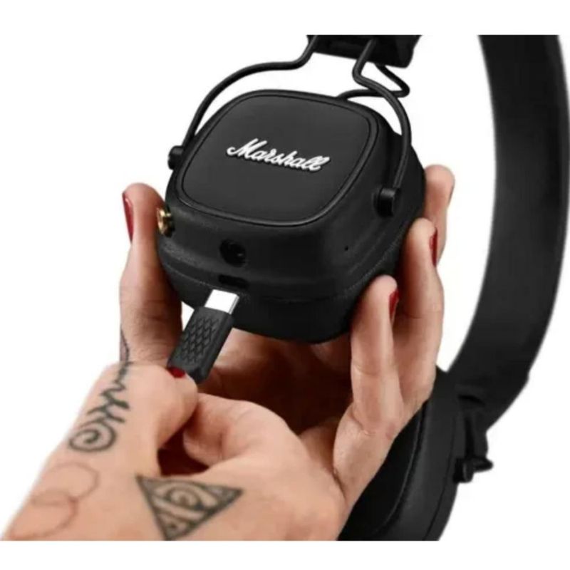 Marshall Major IV Audífonos Inalámbricos Bluetooth, Audífonos On-Ear - Negro