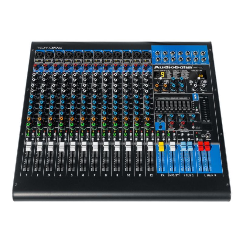 Mezcladora Profesional De 12 Canales Audiobahn TECHNOMIX12