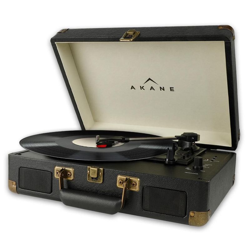 Tocadiscos Vinilo Vintage Bluetooth Estéreo Tornamesa 3 Velocidades