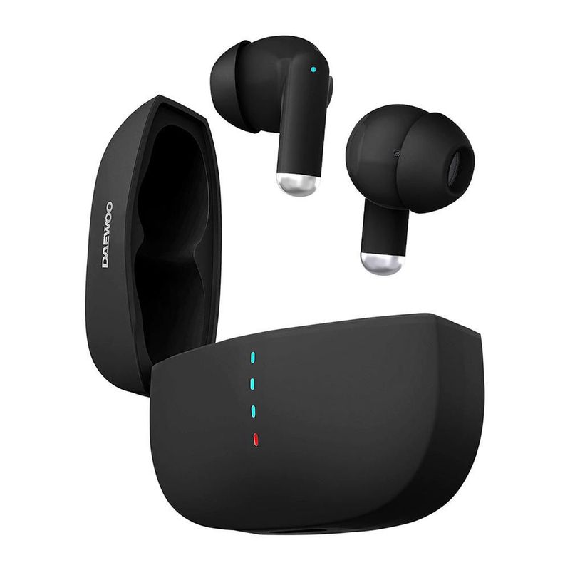 Audífonos Inalámbricos Daewoo DW-07N Onyx Bluetooth 5.3 con Cancelación de Ruido y Estuche de Carga