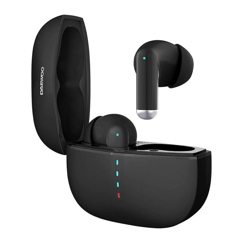 Audífonos Inalámbricos Daewoo DW-07N Onyx Bluetooth 5.3 con Cancelación de Ruido y Estuche de Carga