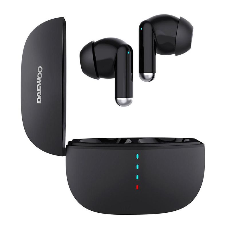 Audífonos Inalámbricos Daewoo DW-07N Onyx Bluetooth 5.3 con Cancelación de Ruido y Estuche de Carga