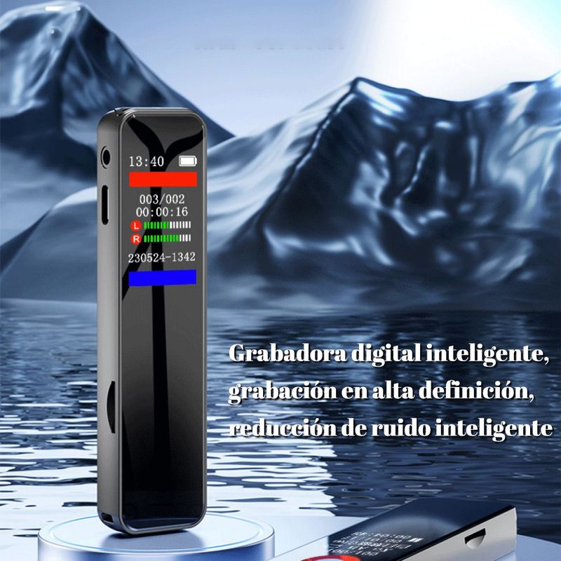 Grabadora de voz, MP3, profesional, reducción de ruido de alta definición, gran capacidad.HOGAWAY
