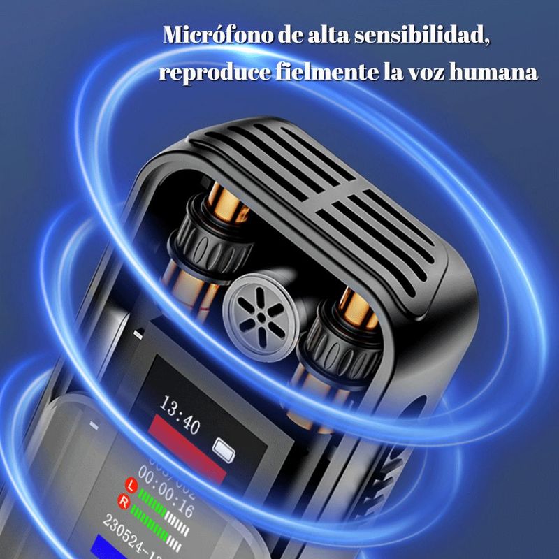 Grabadora de voz, MP3, profesional, reducción de ruido de alta definición, gran capacidad.HOGAWAY