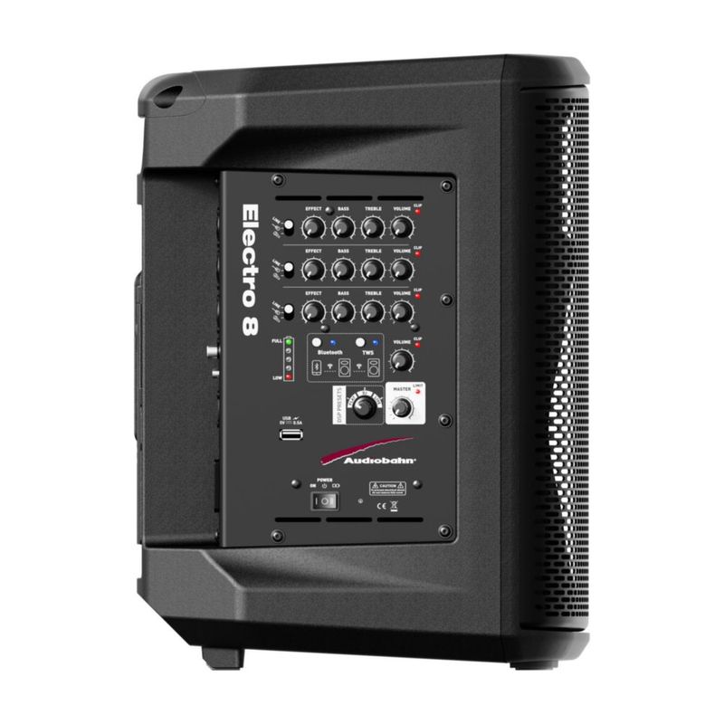 Bafle Audiobahn Profesional Recargable de 8" – 180W ELECTRO8