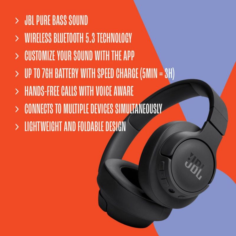 Audífonos - JBL - Tune 720BT - Bluetooth 5.3 - Blue