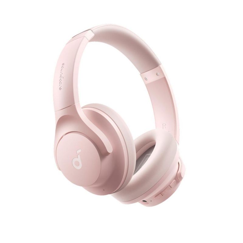 Auriculares híbridos Soundcore by Anker Q20i con cancelación activa de ruido, inalámbricos supraaurales Bluetooth, 40 horas de r