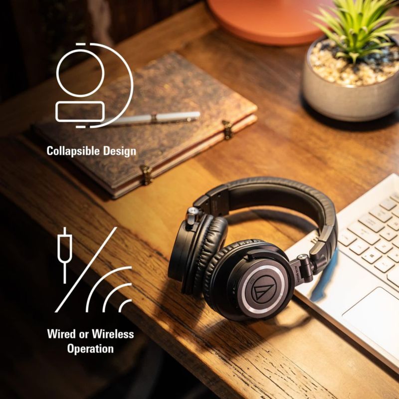 Audífonos - Audio-Technica - ATH-M50xBT2 - Wireless - Black