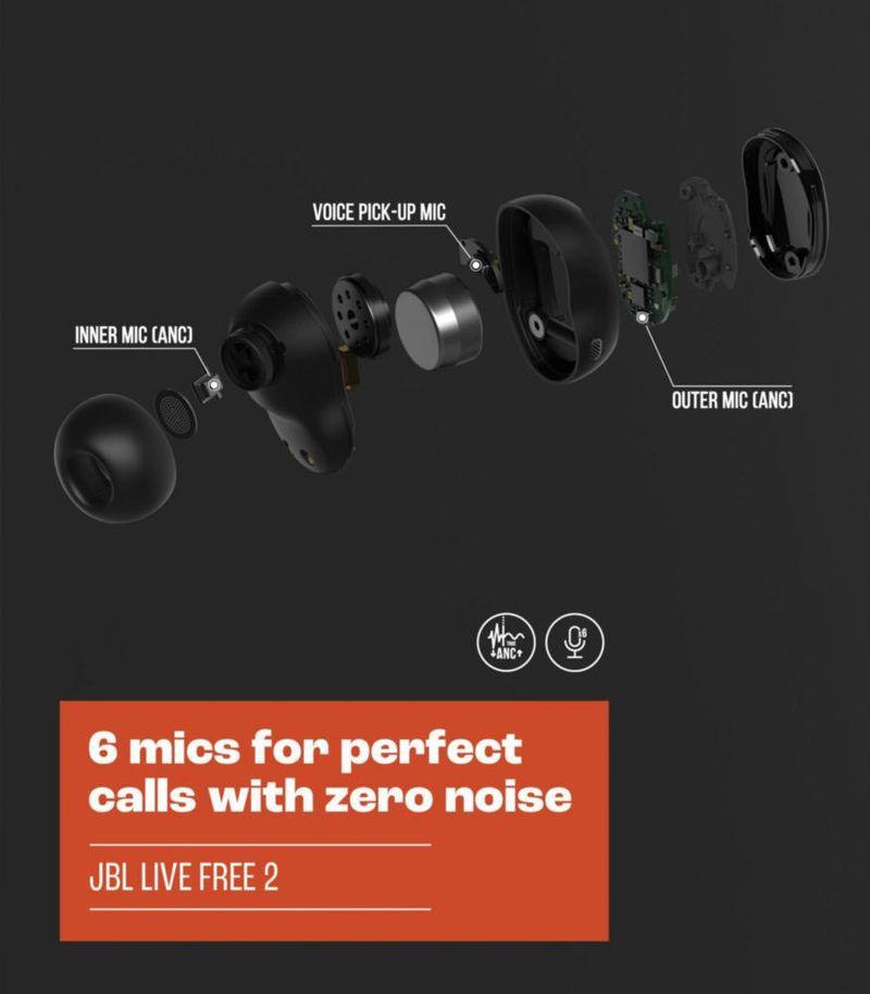 Audífonos - JBL - Live Free 2 - True Wireless - Silver