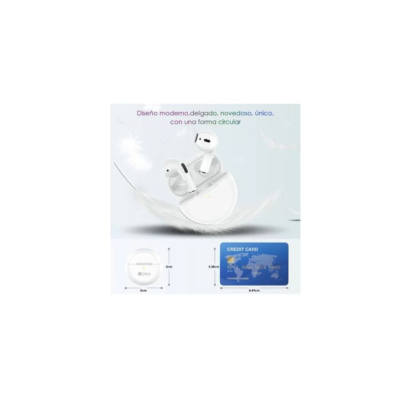 1 Hora Audifonos Inalámbricos In-ear 3 Rosa