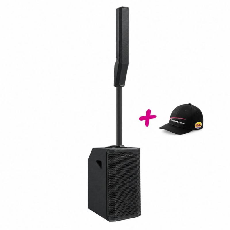 Sistema de Columna de Audio Profesional Audiobahn 1200W RMS con Subwoofer 15” DSP ETERNAL815