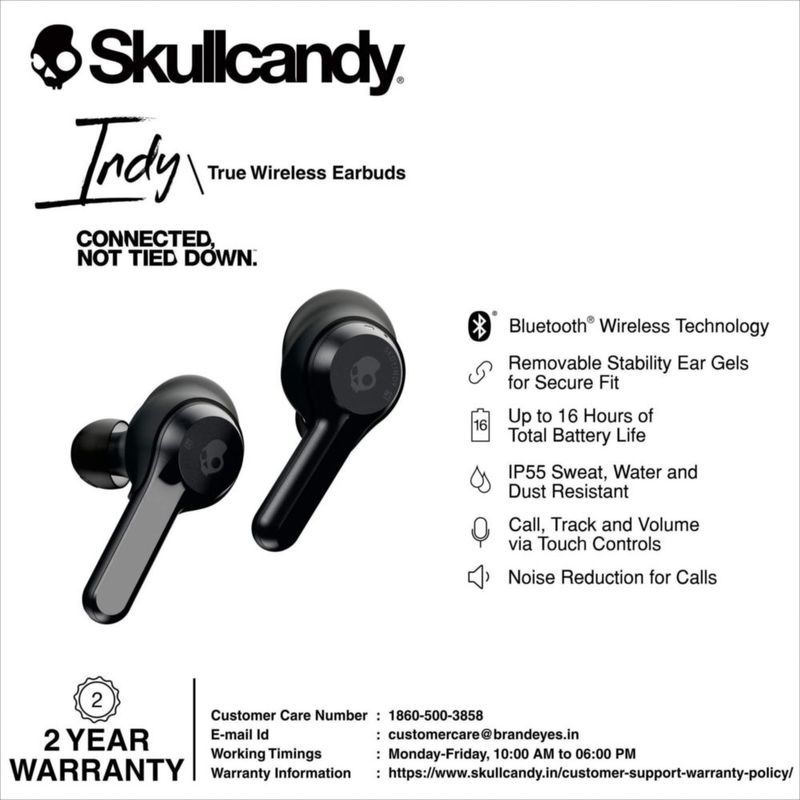Audífonos - Skullcandy - Indy - True Wireless - Black