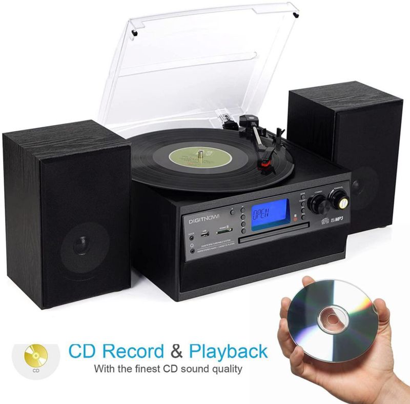 Tocadiscos Bluetooth DIGITNOW con altavoz