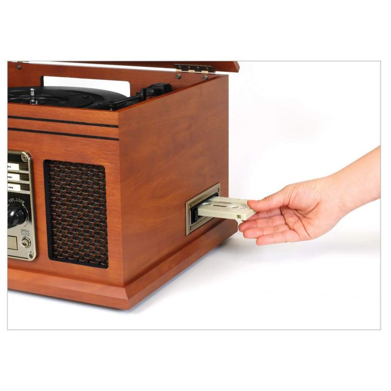 Tocadiscos Victrola Nostalgic 7 en 1 Bluetooth Caoba
