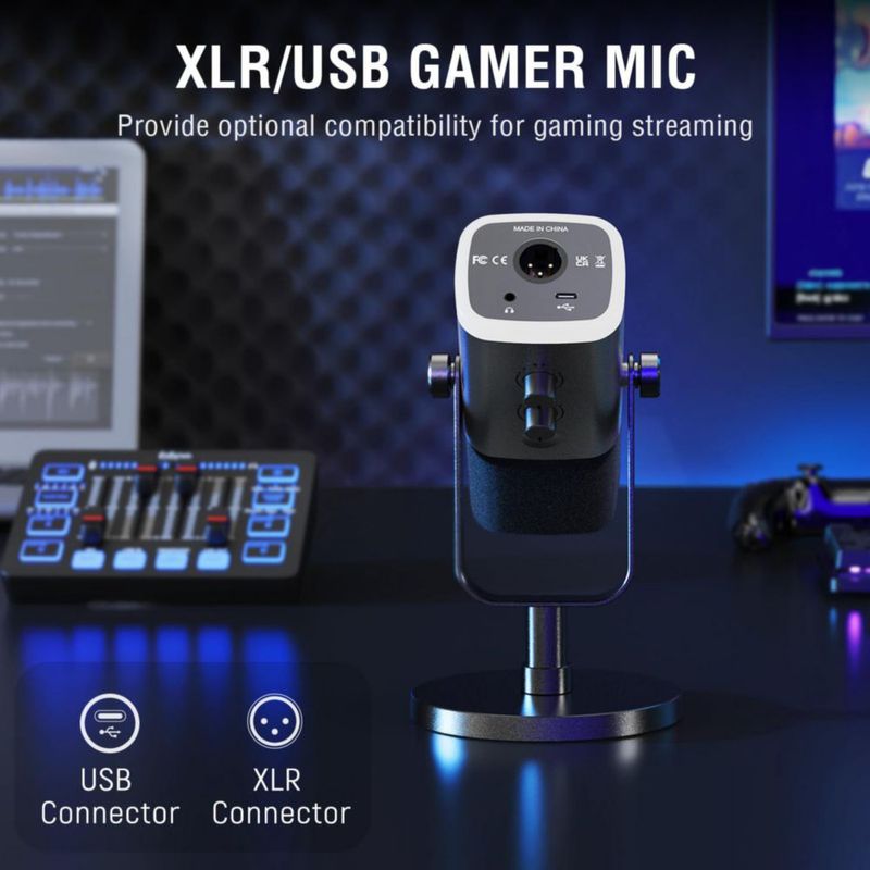 Paquete de equipo de juego FIFINE Dynamic XLR/USB Micrófono