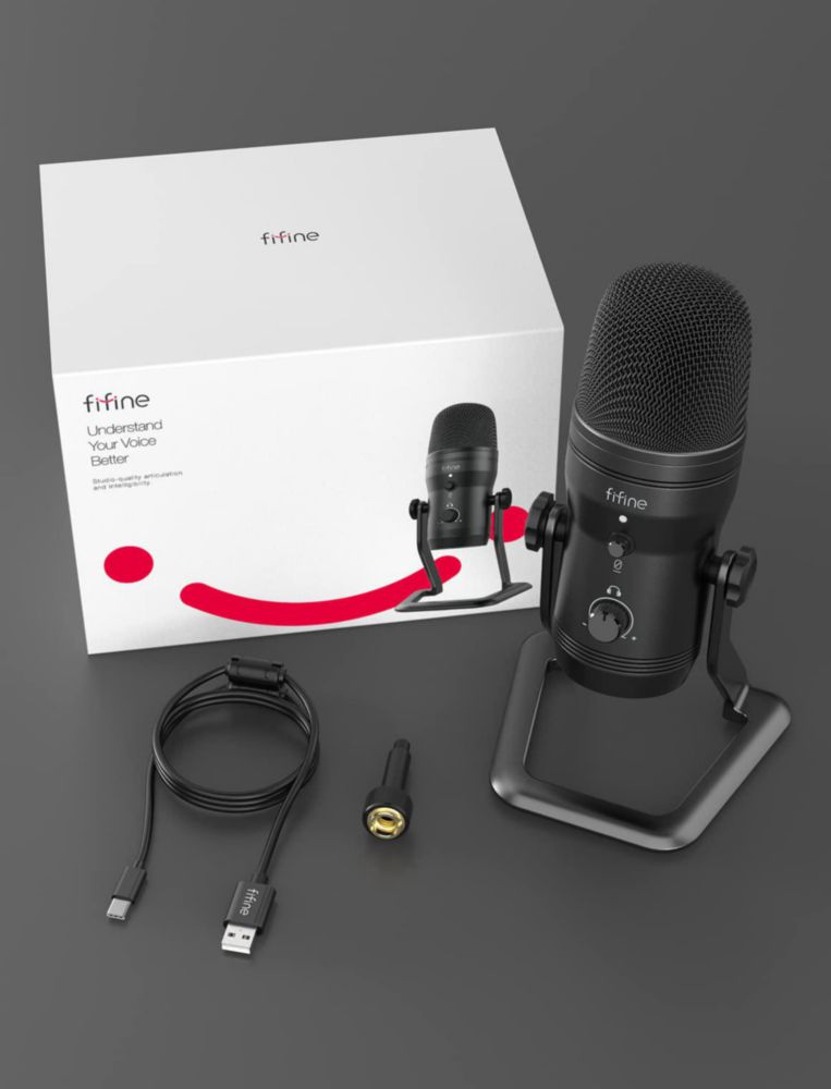 Micrófono USB de grabación de estudio FIFINE K690 para PC/PS4/Mac