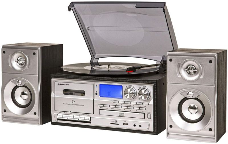 Tocadiscos Crosley CR7014A casete de CD Bluetooth USB SD