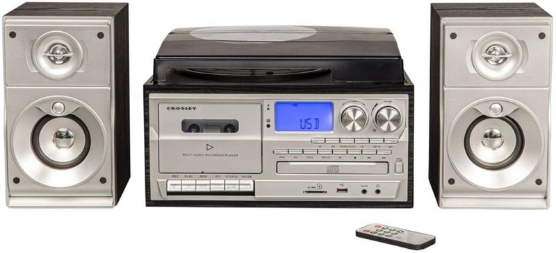 Tocadiscos Crosley CR7014A casete de CD Bluetooth USB SD
