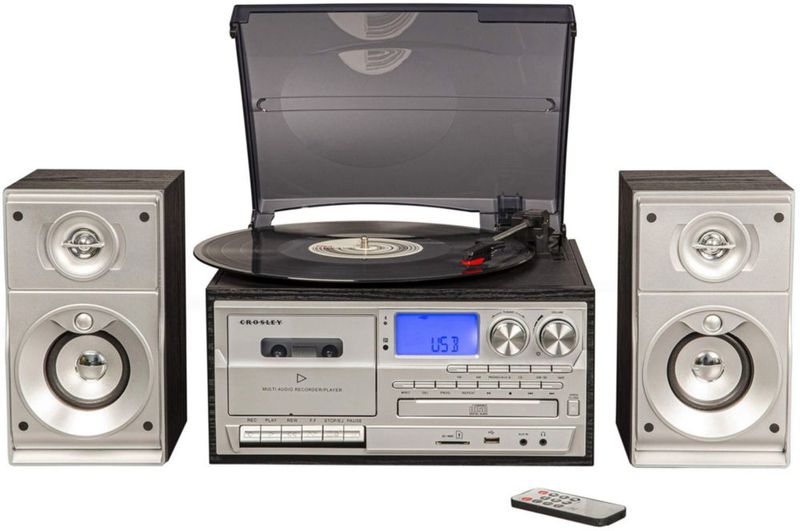 Tocadiscos Crosley CR7014A casete de CD Bluetooth USB SD