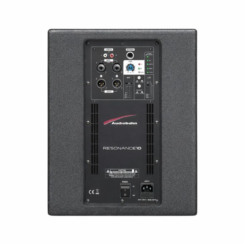Subwoofer Profesional Audiobahn Resonance10 10” Activo 800w Clase D DSP