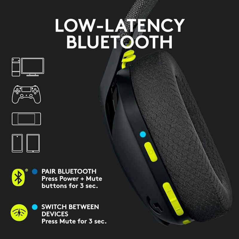 Logitech G435 Lightspeed Audífonos Gaming Inalámbricos Bluetooth