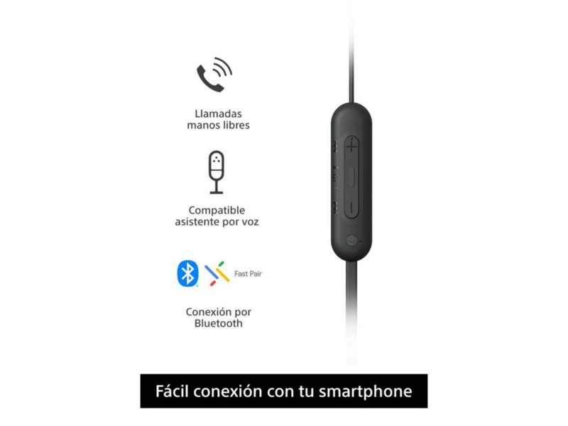 Auriculares inalámbricos Sony WI-C100 Bluetooth 5.0 25h Batería