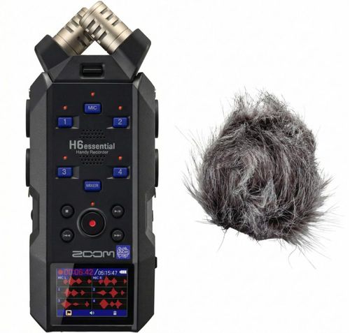 Grabadora de audio Zoom H6essential de 6 pistas 32 bits flotante paquete