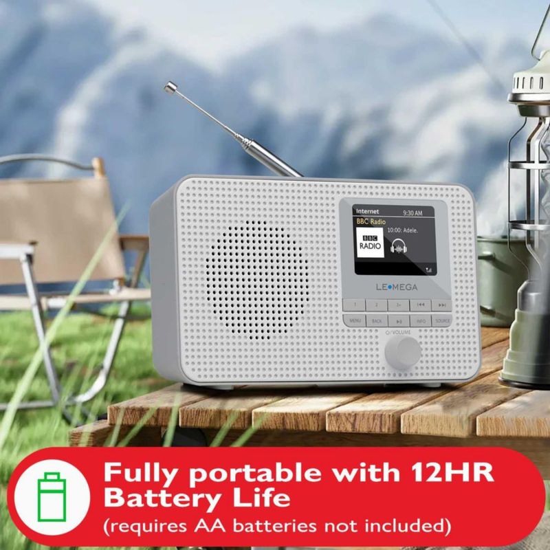 Radio por Internet LEMEGA IR1 con WiFi Bluetooth y doble alarma