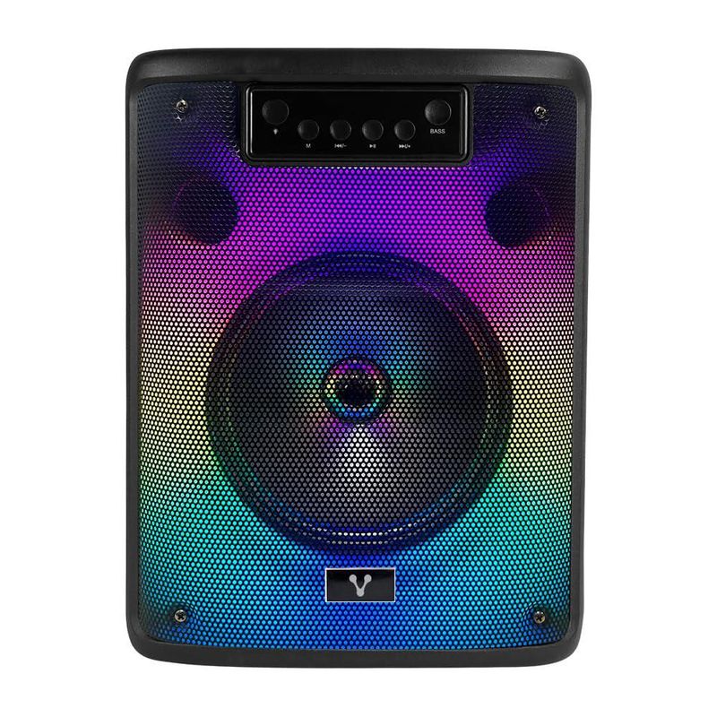 Vorago KSP-303 Bocina Karaoke 8 Pulgadas RGB hasta 4 Hrs De Musica TWS