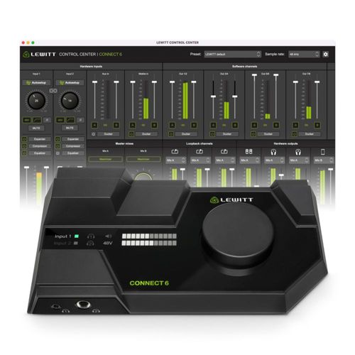 Interfaz de Audio MIDI Lewitt Connect 6 USB-C Dual