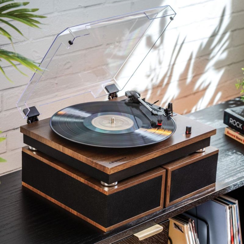 Tocadiscos Crosley CR7502A-WA Bluetooth 3 Velocidades Nogal