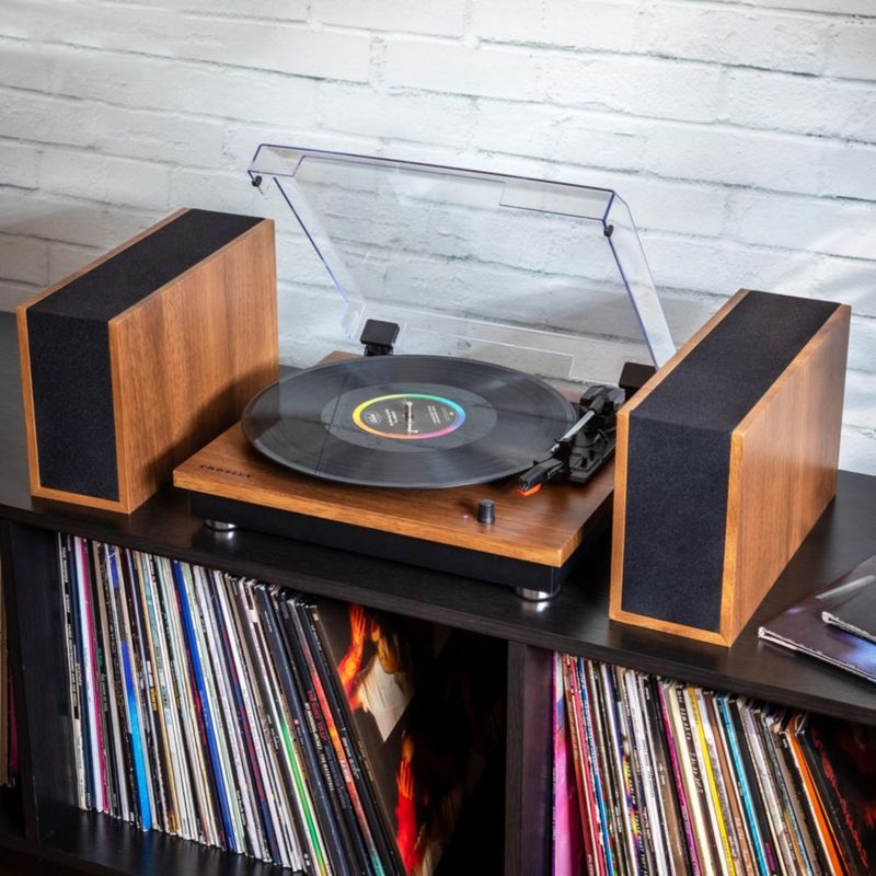 Tocadiscos Crosley CR7502A-WA Bluetooth 3 Velocidades Nogal