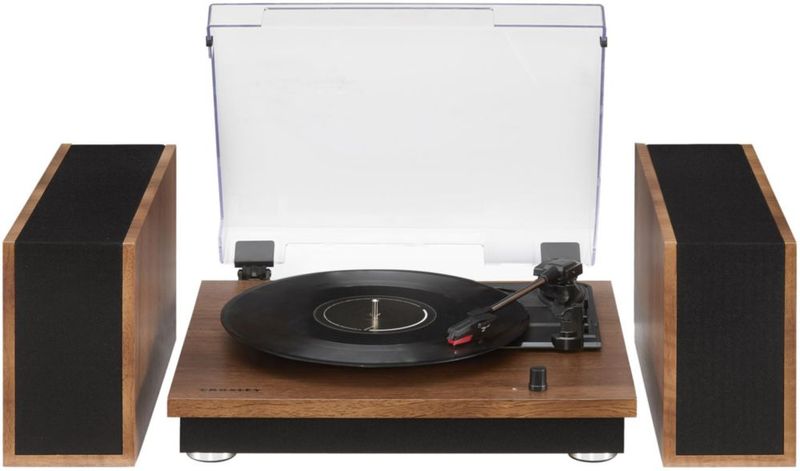 Tocadiscos Crosley CR7502A-WA Bluetooth 3 Velocidades Nogal