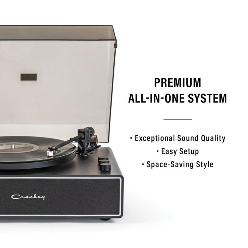 Tocadiscos Crosley CR6046A-BKSL 2 Velocidades Bluetooth Negro