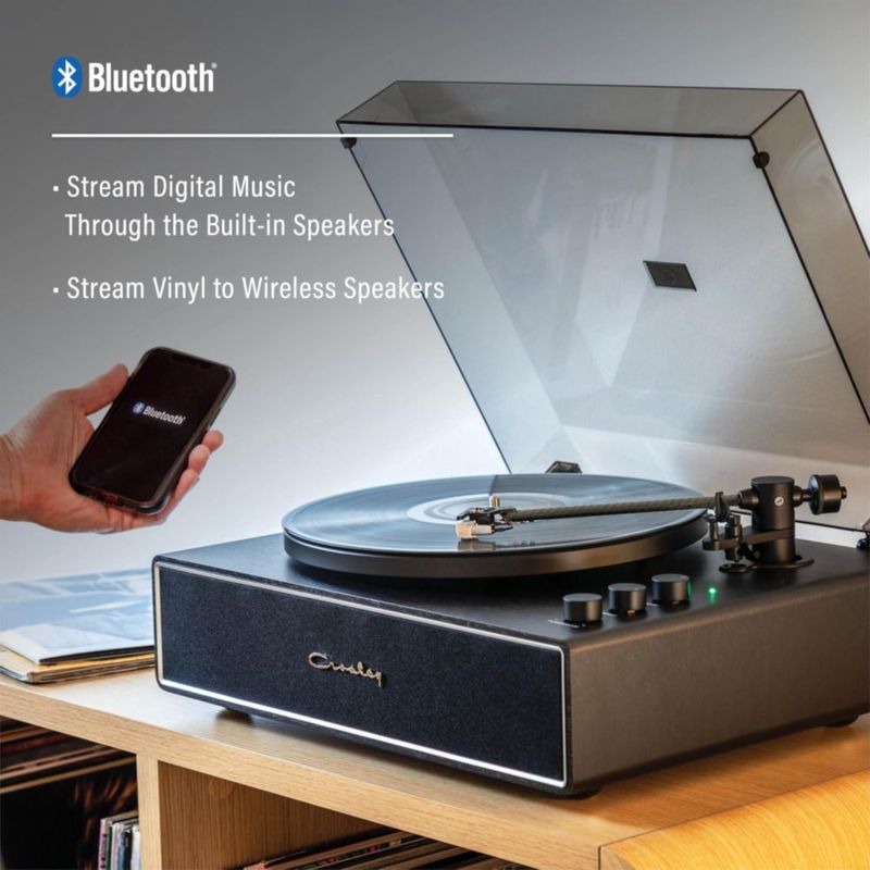 Tocadiscos Crosley CR6046A-BKSL 2 Velocidades Bluetooth Negro