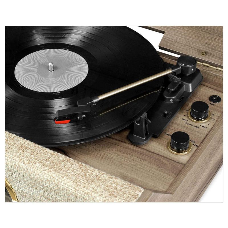 Tocadiscos Victrola Highland 4 en 1 con Bluetooth y Radio FM
