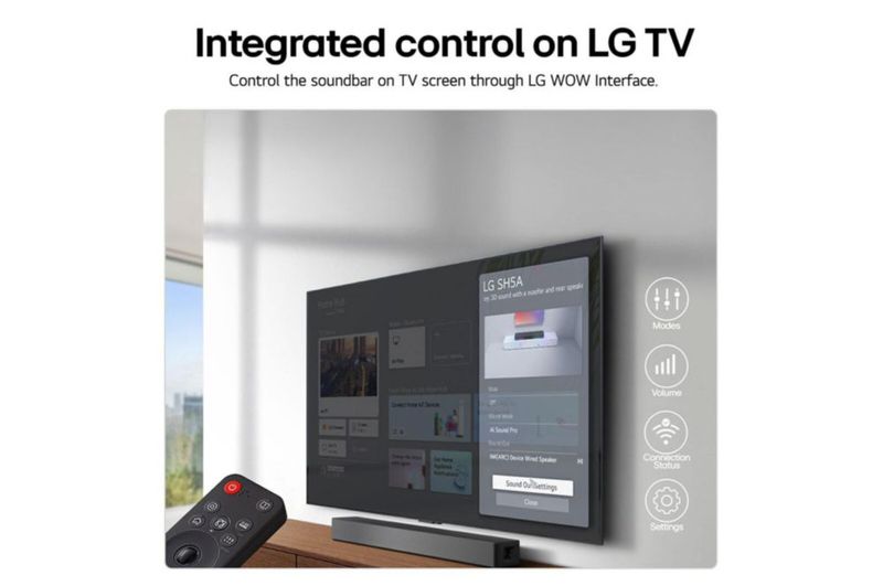 Barra de sonido LG SH5A 4.1 canales para TV con Dolby Digital