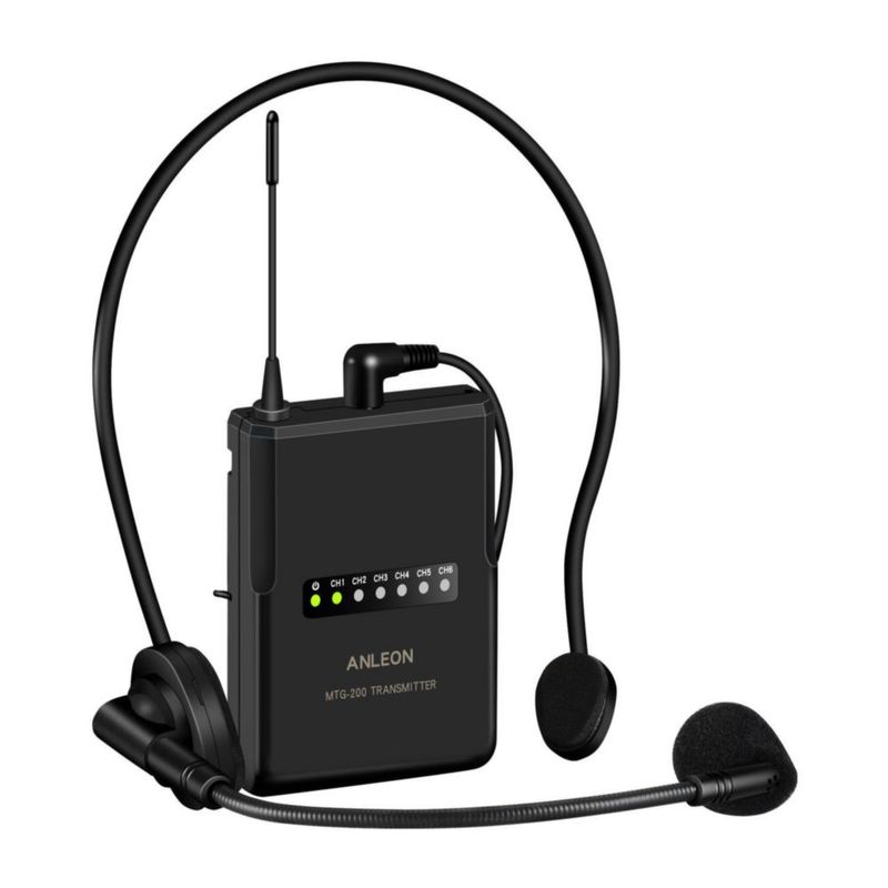 Micrófono ANLEON MTG-200 Inalámbrico 915 MHz 1TX/1RX