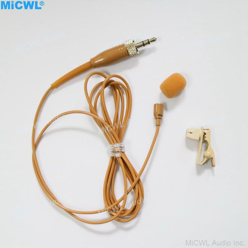 Micrófono Lavalier MiCWL 12 m Marrón 35 mm con bloqueo