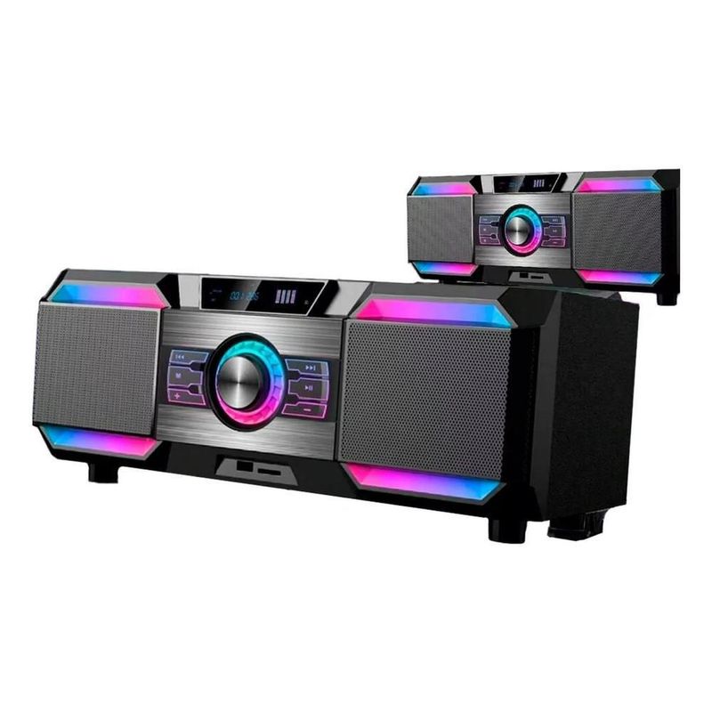 Minicomponente dm-h3001 multimedia speaker sonido 3d rgba