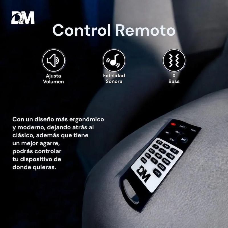 Minicomponente dm-h3007 multimedia speaker sonido 3d rgba