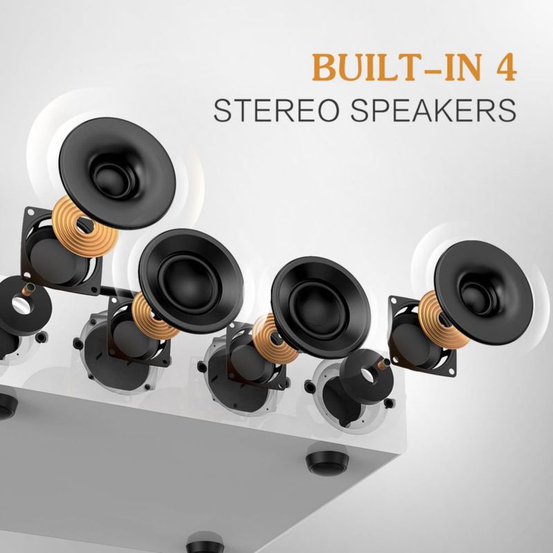 Tocadiscos 1byone AT-3600L Bluetooth Blanco