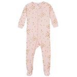 PAJAMAS Gerber 12 meses rosa pack de 4 con pies