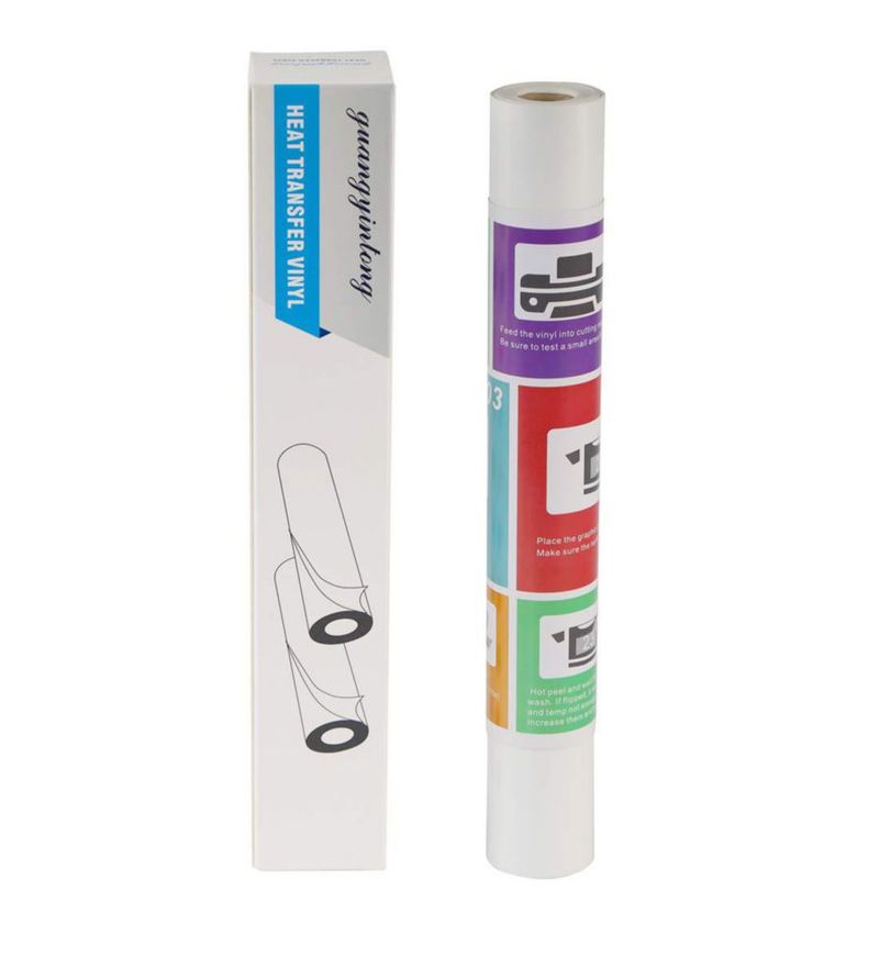 Vinilo termotransferible guangyintong 30 cm x 12 m blanco para planchar