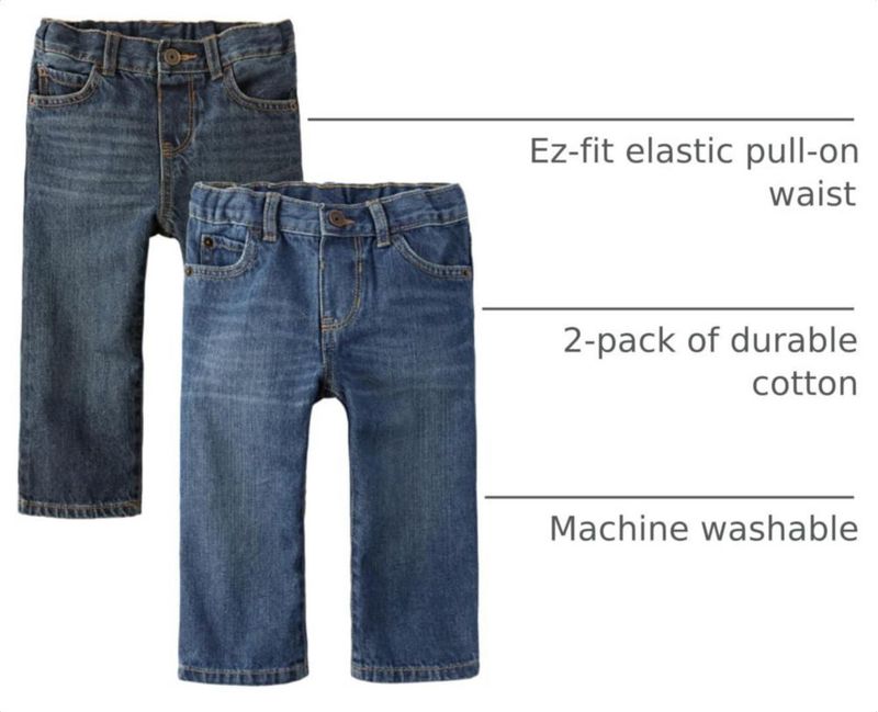 Pantalones Vaqueros The Children's Place 3T (Pack de 2)