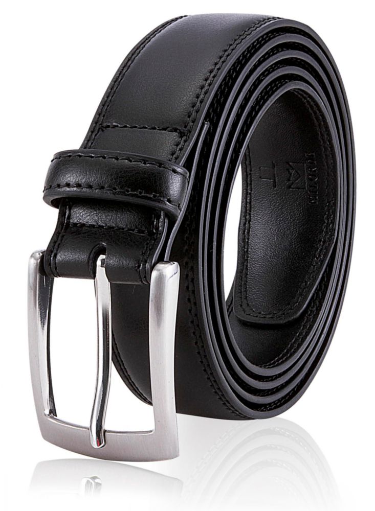Cinturón MILORDE de Cuero 44 (Cintura 42) Negro Clásico