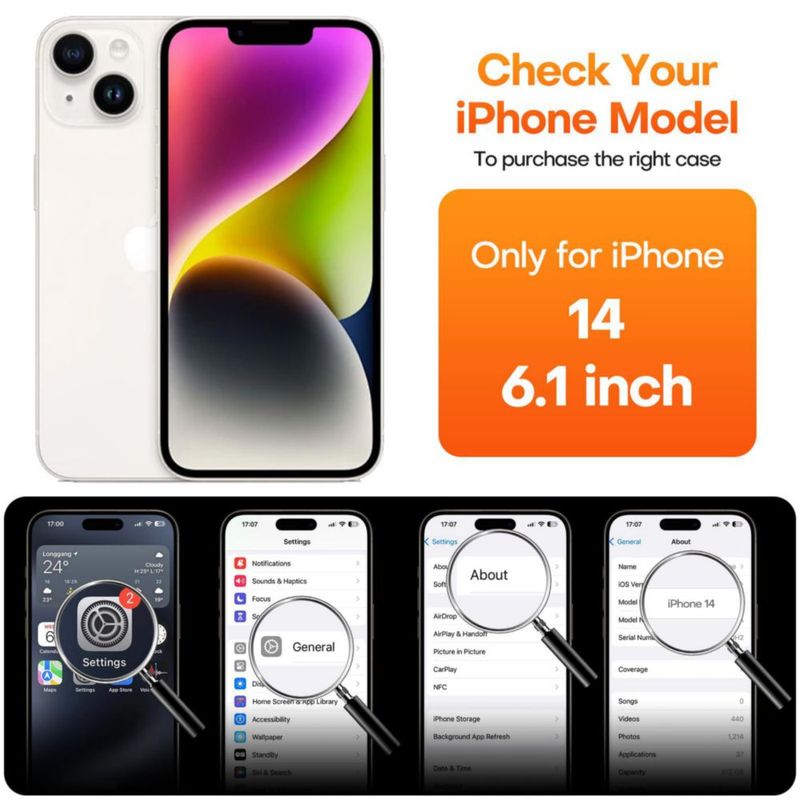 Funda CellEver iPhone 14 color vino antiaceite